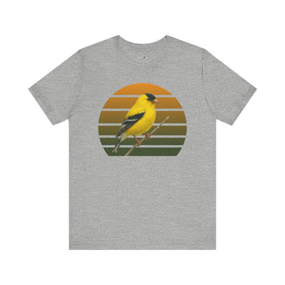 American Goldfinch T-Shirt | Unisex Retail Fit Bird Lover Tee | Wildlife Birder Gift