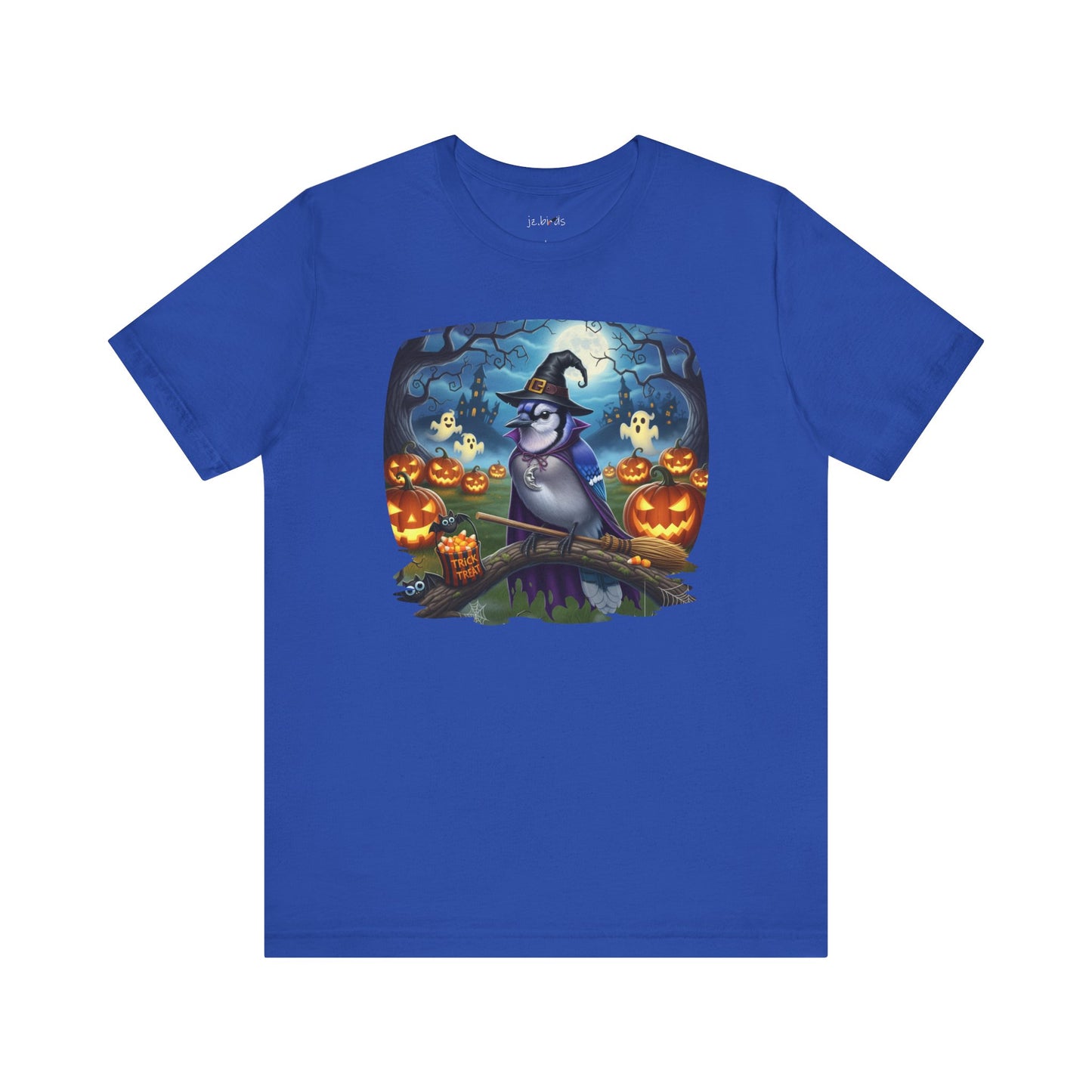Blue Jay Halloween Bird T-Shirt - Spooky Halloween Costume for Bird Lovers