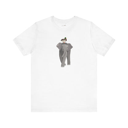 Elephant with Mallard Duck Birds Birding & Birdwatching T-Shirt