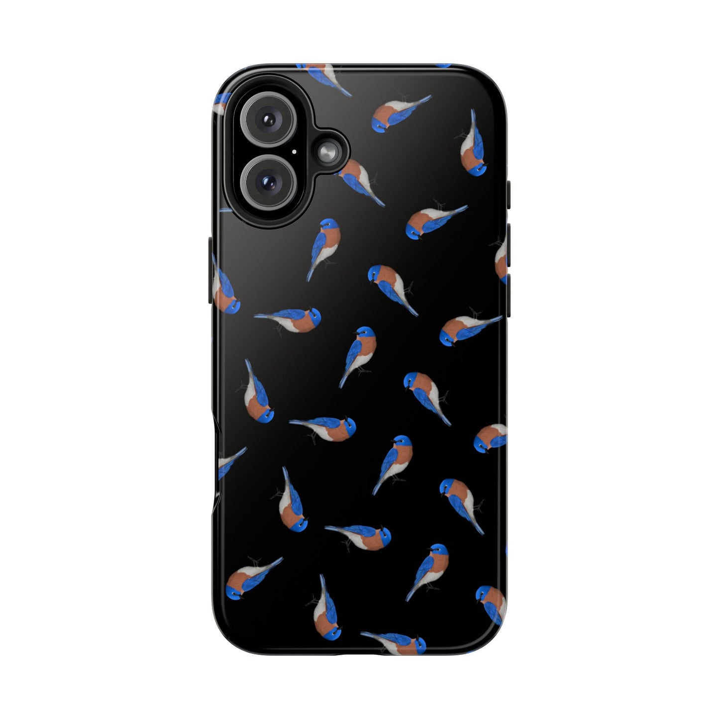 Bluebird iPhone Case Black – Premium Tough Phone Cover for Bird Lovers