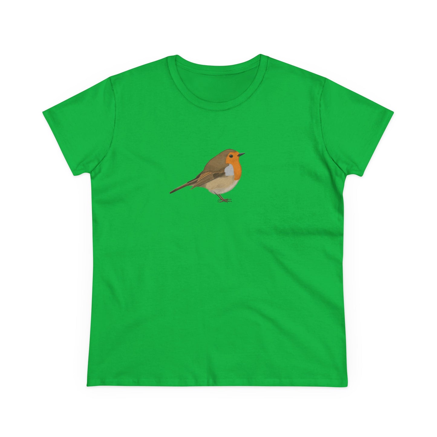 European Robin Bird Design for Birdwatchers and Bird Lovers Women's T-Shirt