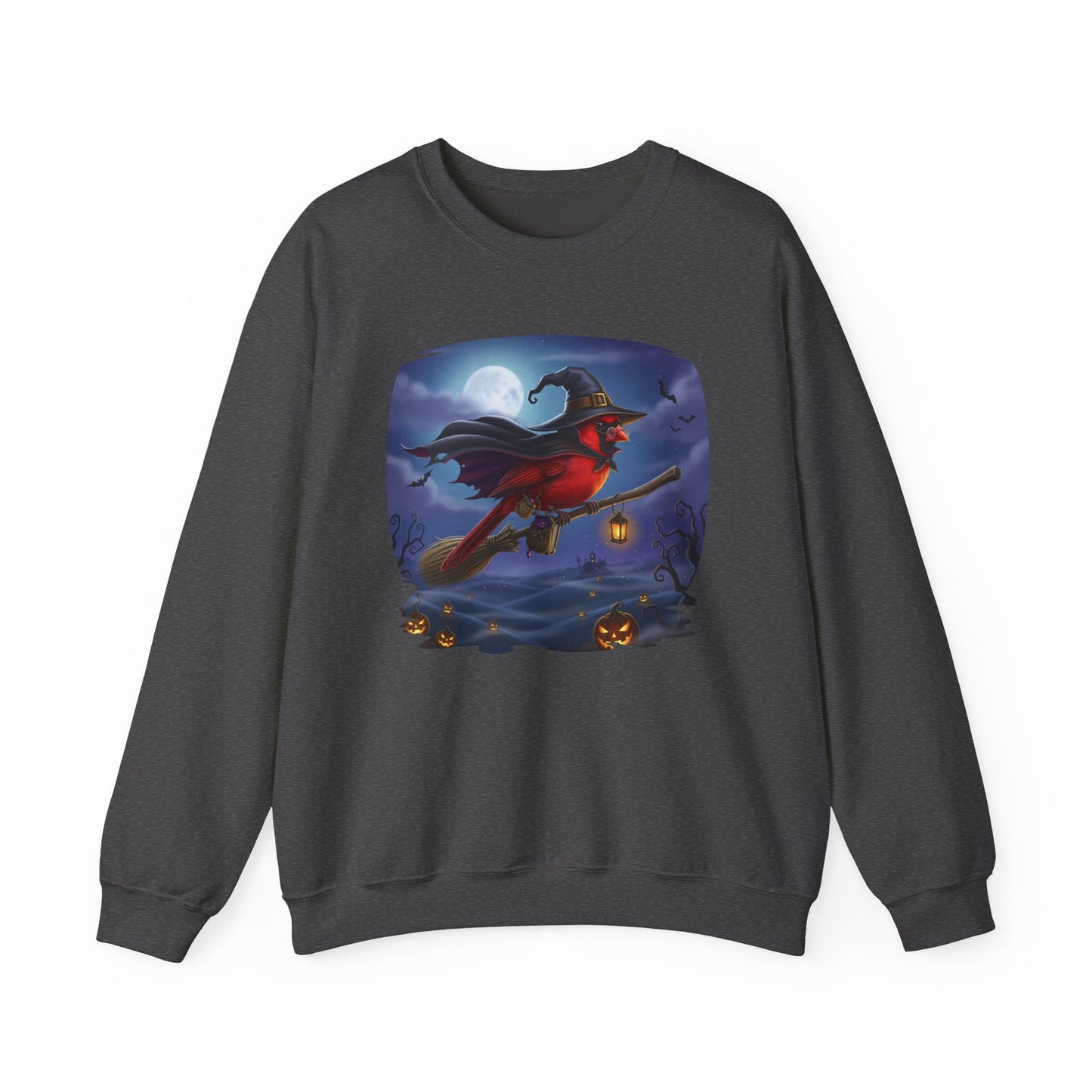Cardinal Halloween Bird Sweatshirt - Spooky Halloween Costume for Bird Lovers
