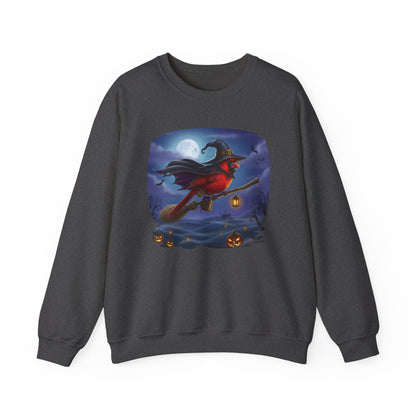 Cardinal Halloween Bird Sweatshirt - Spooky Halloween Costume for Bird Lovers
