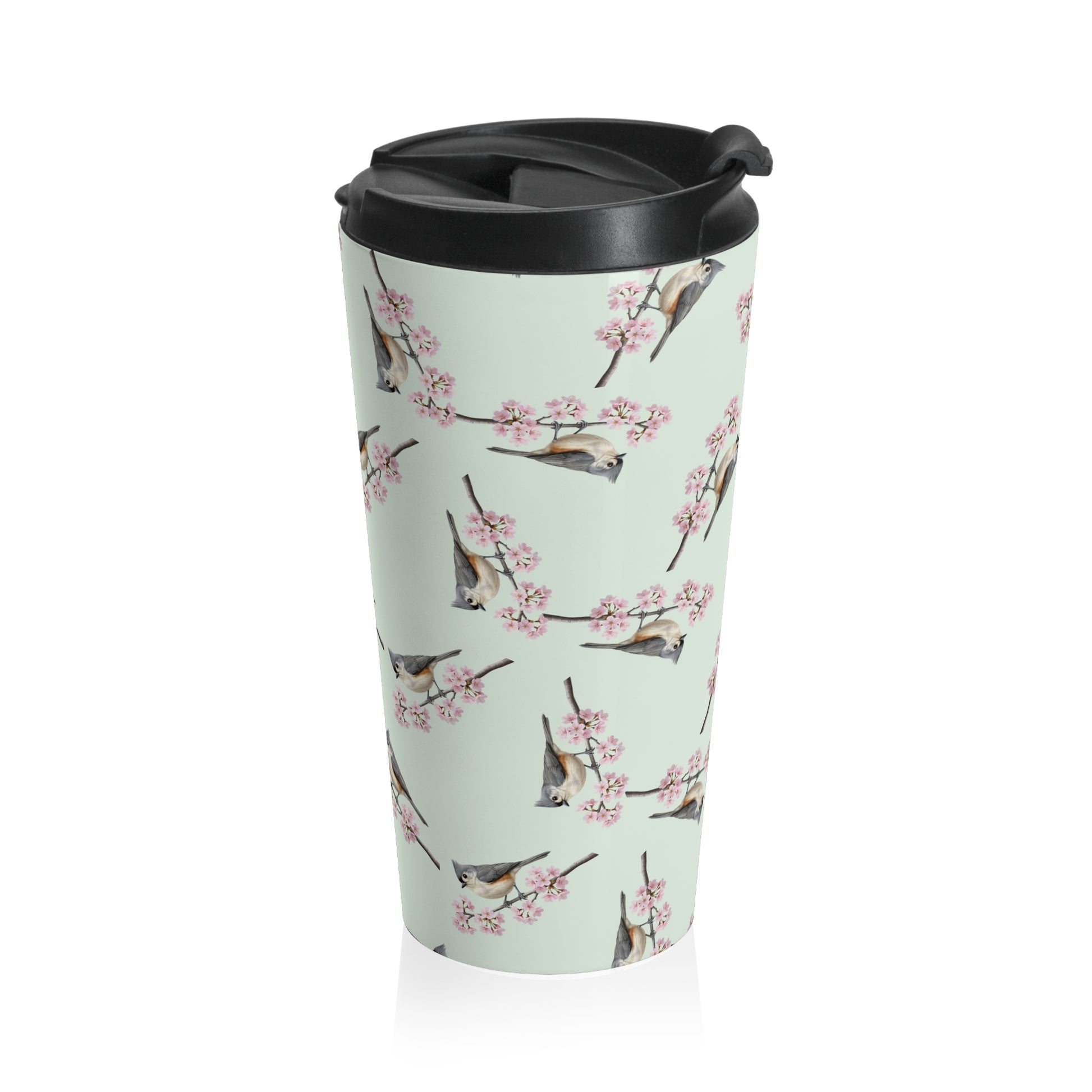 Tufted Titmouse Tumbler – 15oz and Bottles & Tumblers style