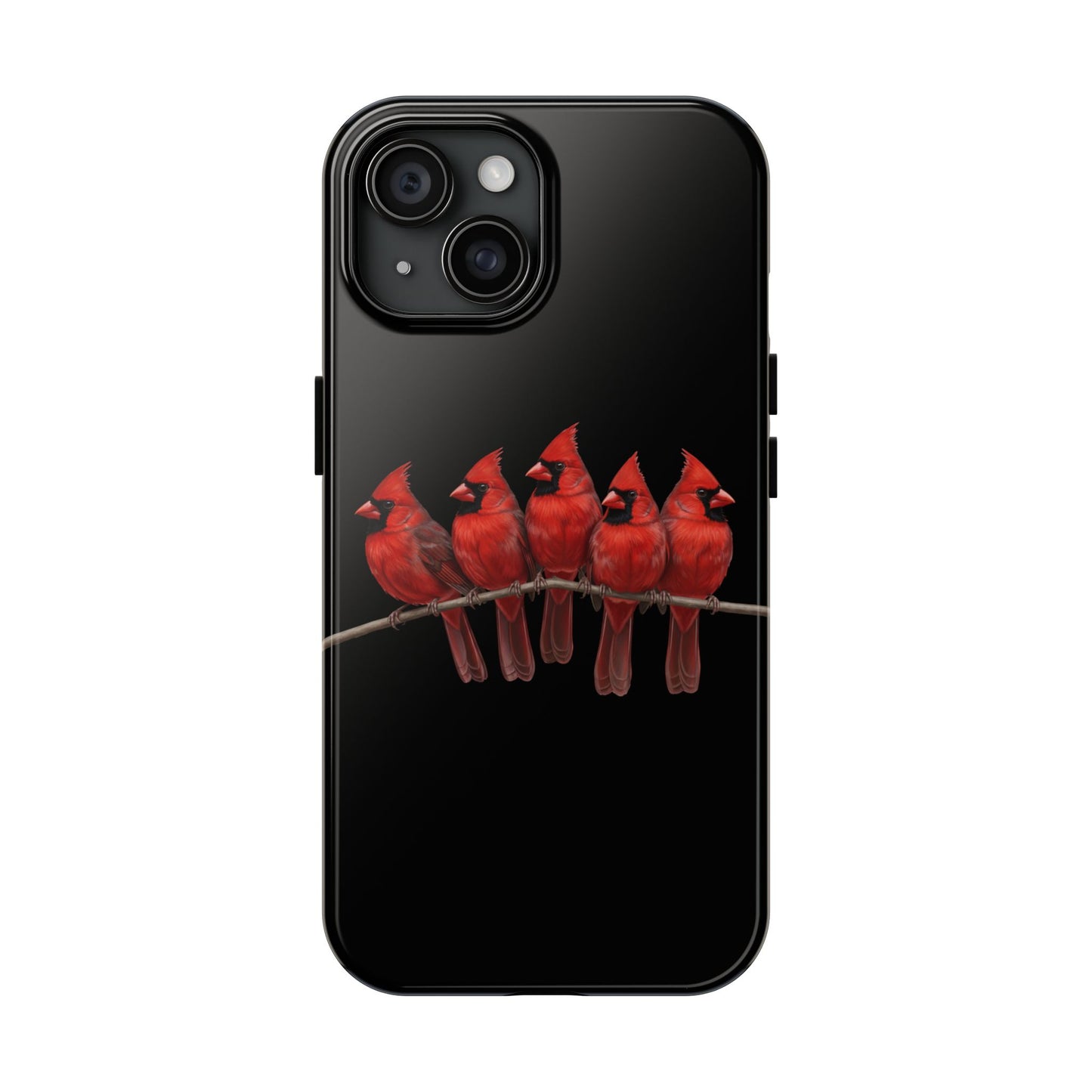 Cardinal Dual-Layer iPhone Case with Bird Art – The Perfect Gift for Ornithologists & Bird Lovers