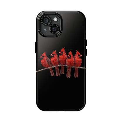 Cardinal Dual-Layer iPhone Case with Bird Art – The Perfect Gift for Ornithologists & Bird Lovers