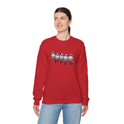 Long Tailed Titmouse Sweatshirt | Bird Watcher Crewneck | Unisex Songbird Gift for Bird Lovers