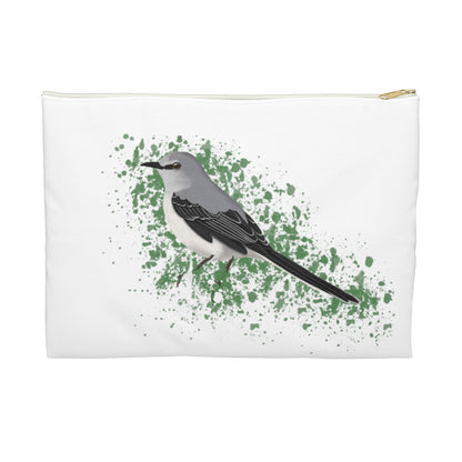 Mockingbird Bird Art Accessory Pouch