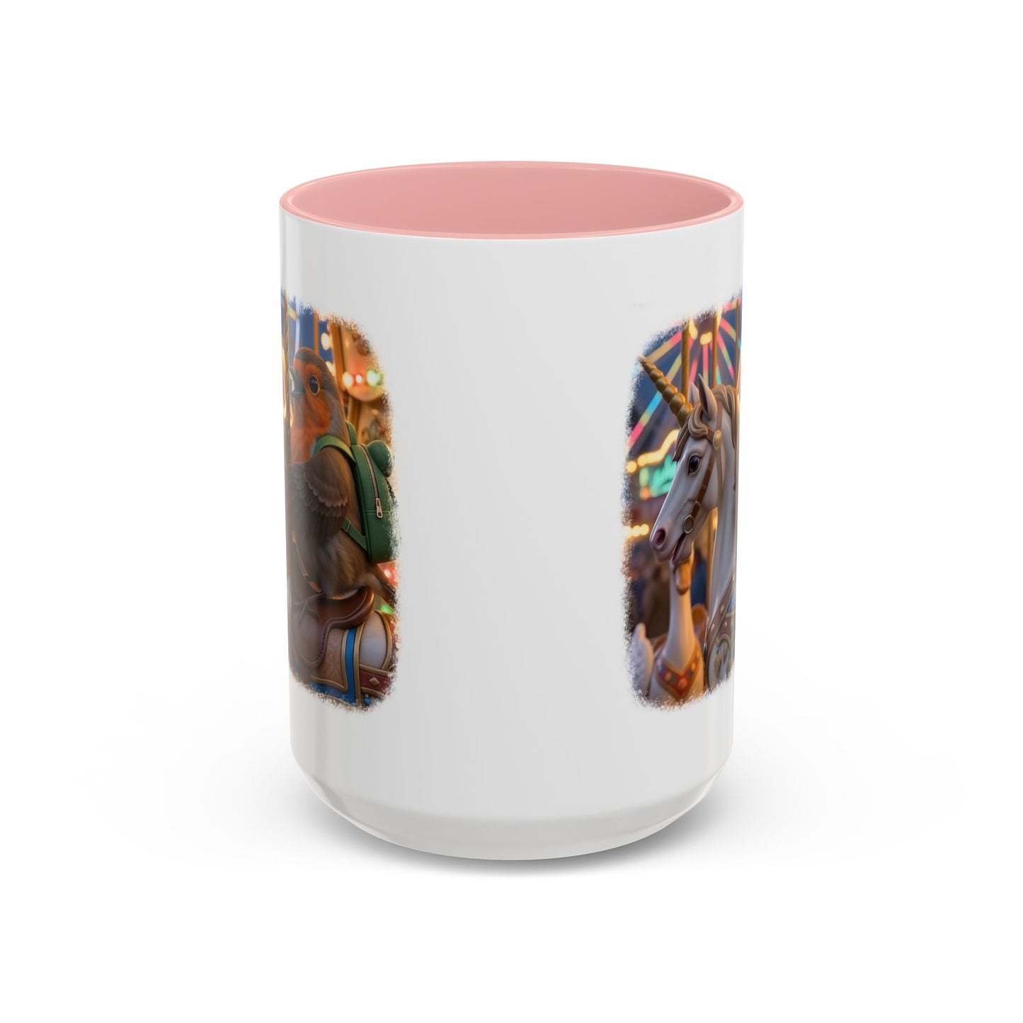 Robin Rosi Unicorn Carousel Premium Mug for Bird Lovers