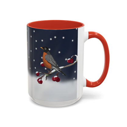 American Robin Bird Coffee Mug | Ceramic Christmas Gift for Bird Lovers