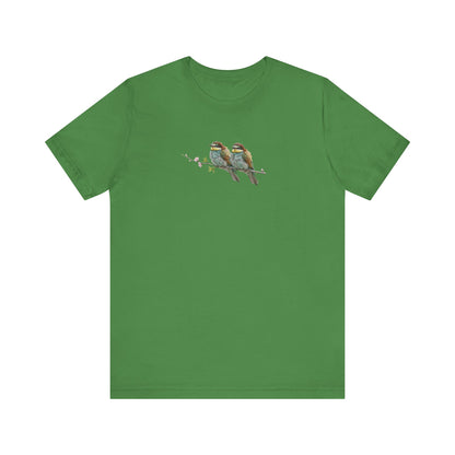Bee-Eater Fledgling T-Shirt | Spring Blossoms Unisex Graphic Tee for Bird Watchers