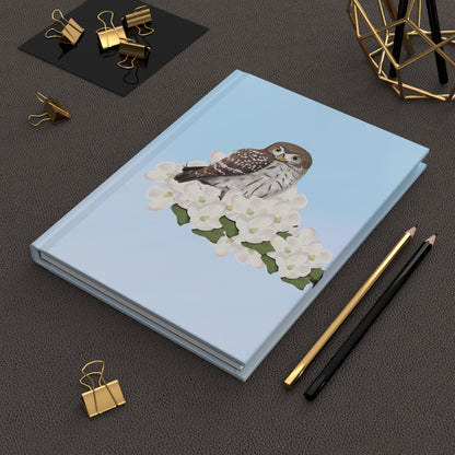 Owl Bird Hardcover Journal 150 Pages 5.75"x8" for Bird Enthusiasts & Birdwatchers