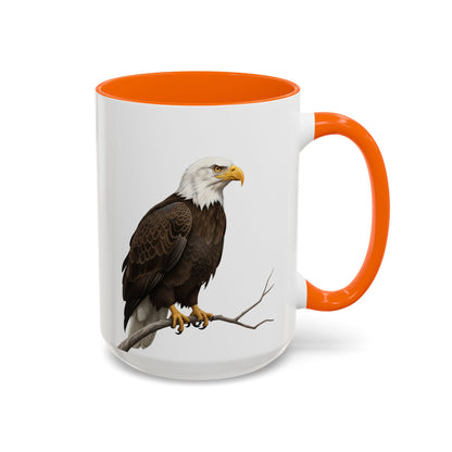 ハクトウワシの陶器製バードコーヒーマグ – バードウォッチャーへのカスタムギフト