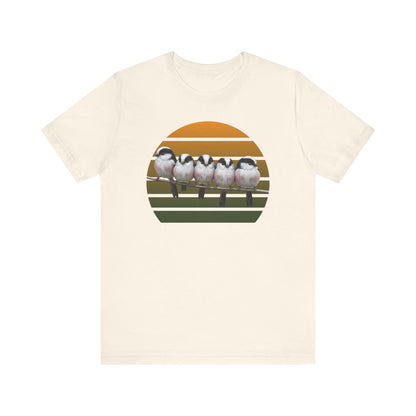 Schwanzmeisen Premuim T-Shirt | Geschenk für Vogelbeobachter | jz.birds