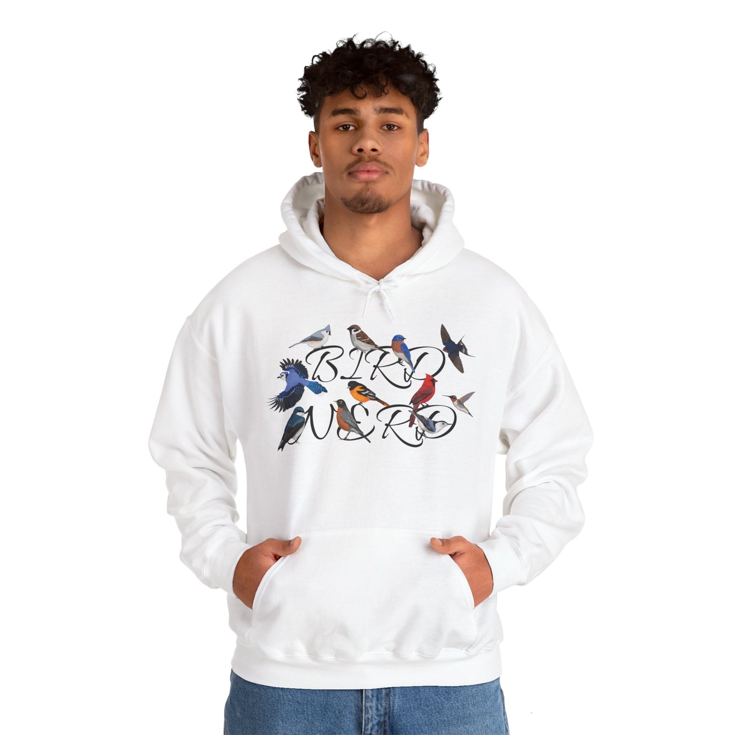 Bird Nerd Blue Jay Cardinal Hummingbird Robin Oriole Hoodie