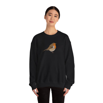 European Robin Bird Watcher Biologist Crewneck Sweatshirt