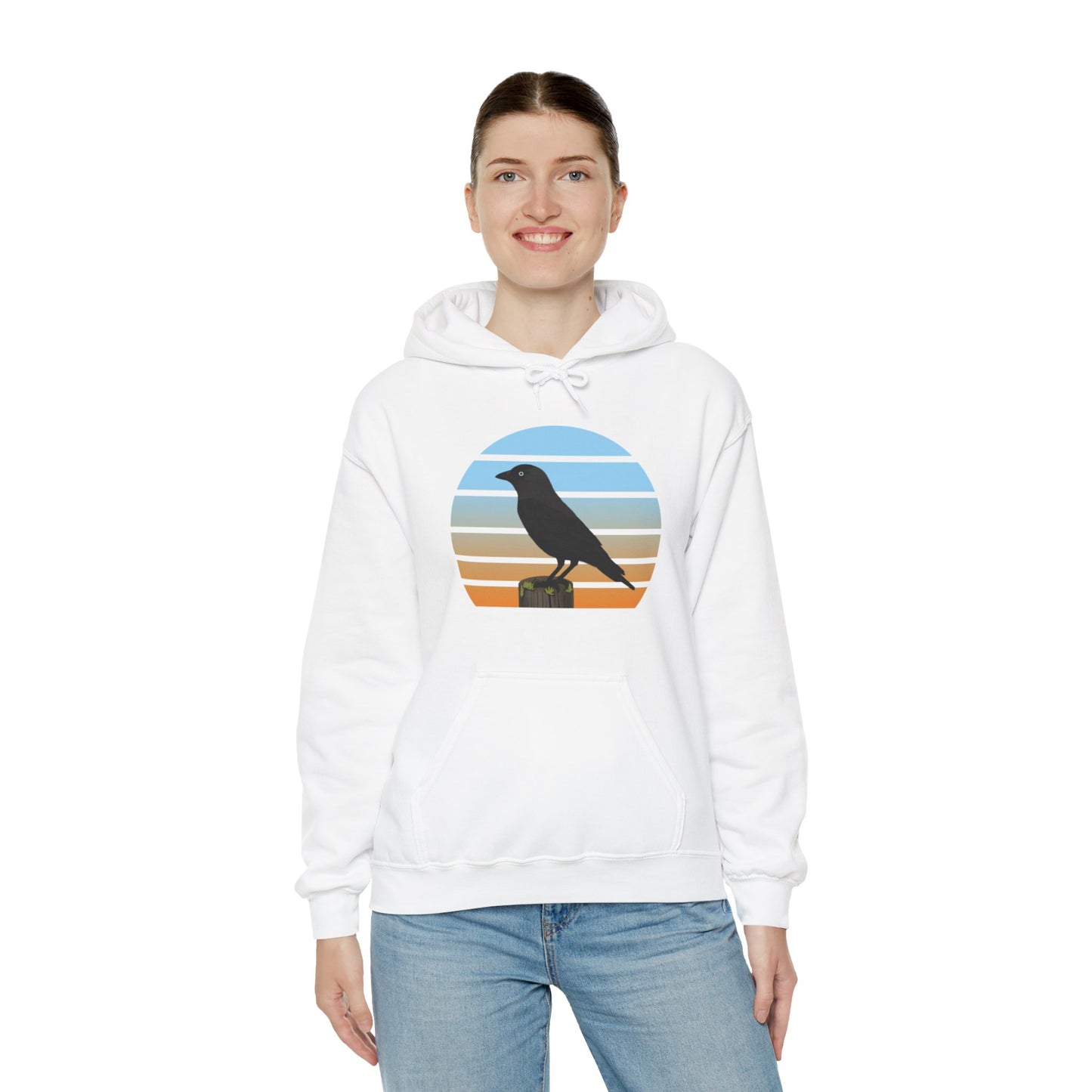 Western Jackdaw Bird Hoodie