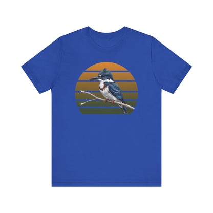 Belted Kingfisher Premium T-Shirt | Unique Birdwatcher & Birder Gift by jz.birds
