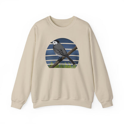 White Wagtail Birdlover Ornithologist Bird Sweatshirt