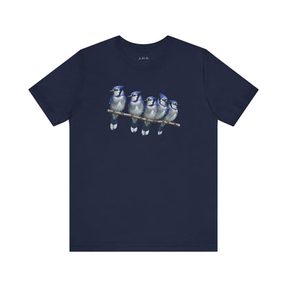 Blue Jays T-Shirt | Unisex Retail Fit Bird Lover Tee | Wildlife Birder Gift