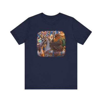 Robin Rosi Unicorn Carousel Premium T-Shirt for Bird Lovers