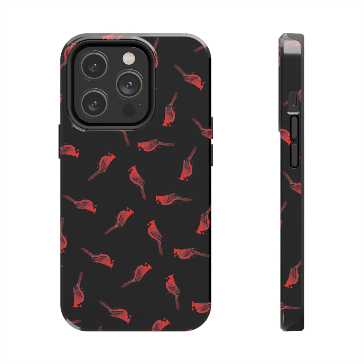 Cardinal iPhone Case Black – Premium Tough Phone Cover for Bird Lovers
