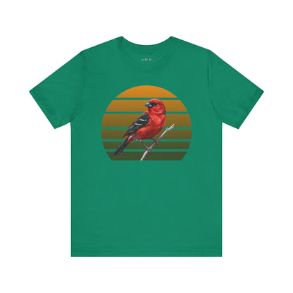 Scarlet Tanager T-Shirt | Unisex Retail Fit Bird Lover Tee | Wildlife Birder Gift