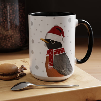 Robin Christmas Bird Coffee Mug