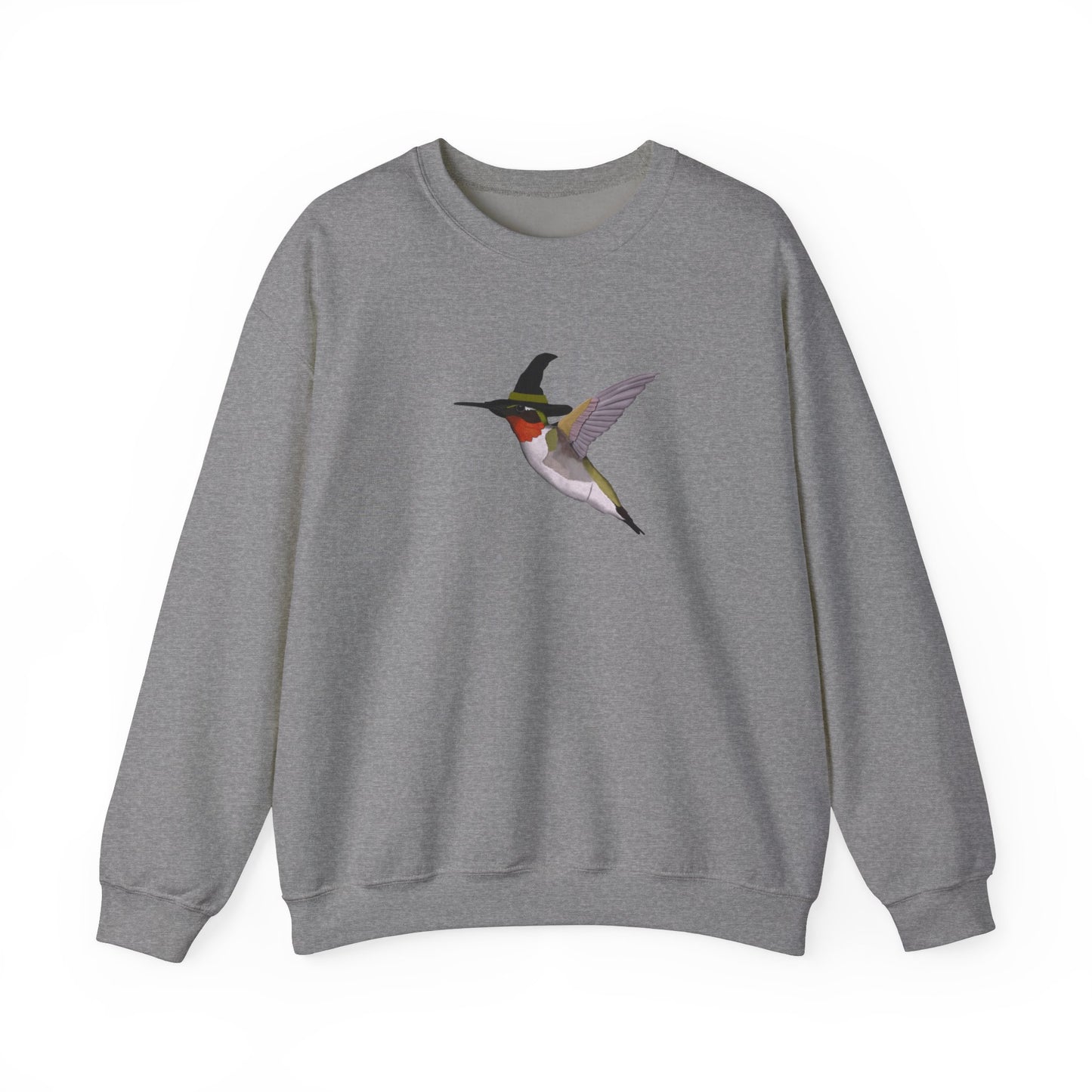 Hummingbird Halloween Birds Witch Birdwatcher Sweatshirt