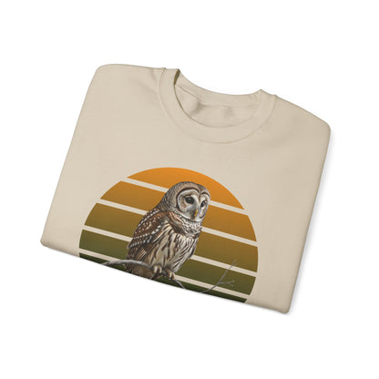 Barred Owl Sweatshirt | Unisex Bird Lover Pullover | Wildlife Birder Gift | Bird Crewneck