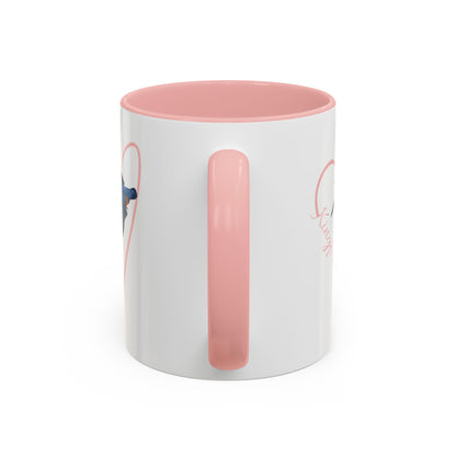 Kingfisher Mug Bird with Heart for Bird Lovers