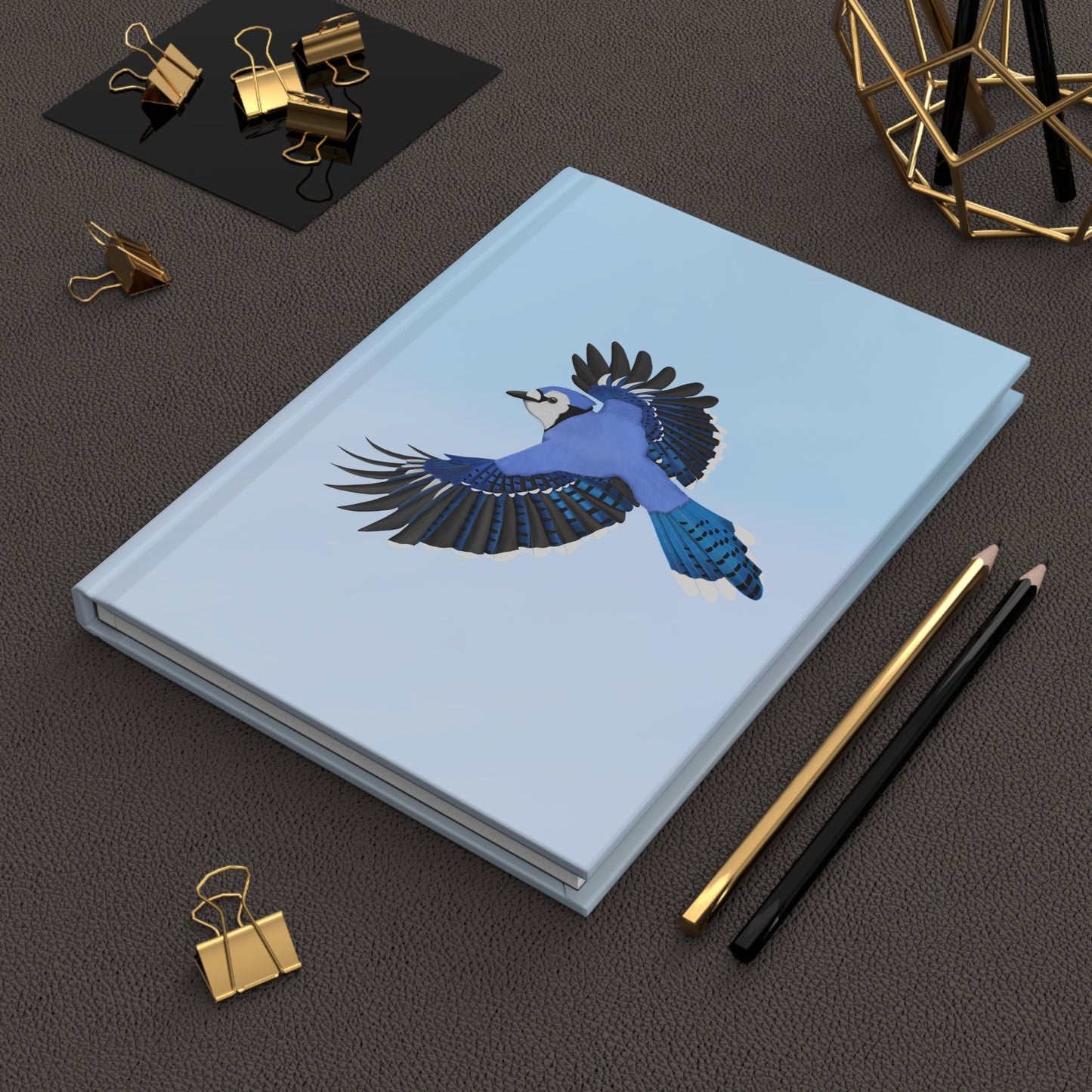Blue Jay Bird Hardcover Journal 150 Pages 5.75"x8" for Bird Enthusiasts & Birdwatchers