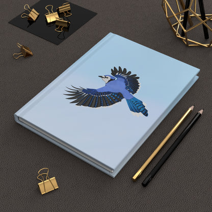 Blue Jay Bird Hardcover Journal 150 Pages 5.75"x8" for Bird Enthusiasts & Birdwatchers