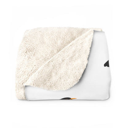 Amsel Vogel Fleece Sherpa Decke (150x200 cm) – Extra Dick, Kuschelweich & Gemütlich