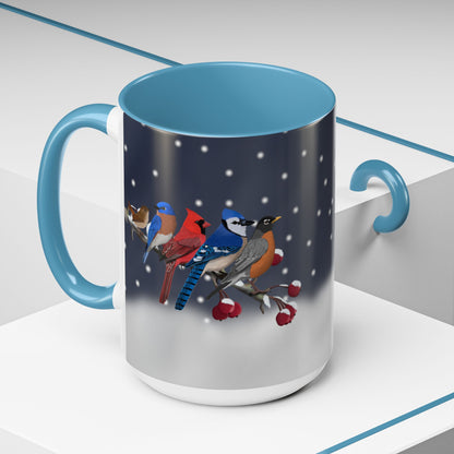 Backyard Birds Coffee Mug | Ceramic Christmas Gift for Bird Lovers