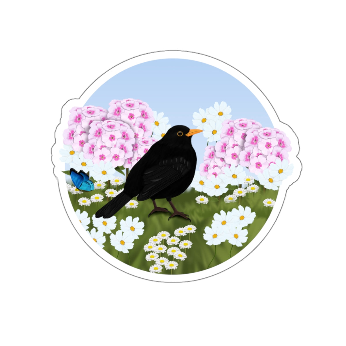 blackbird bird sticker