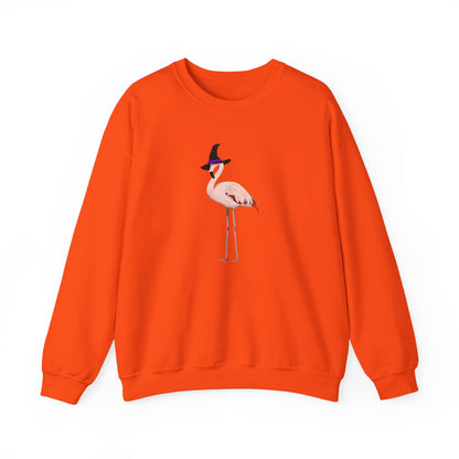 Flamingo Halloween Birds Witch Birdwatcher Sweatshirt