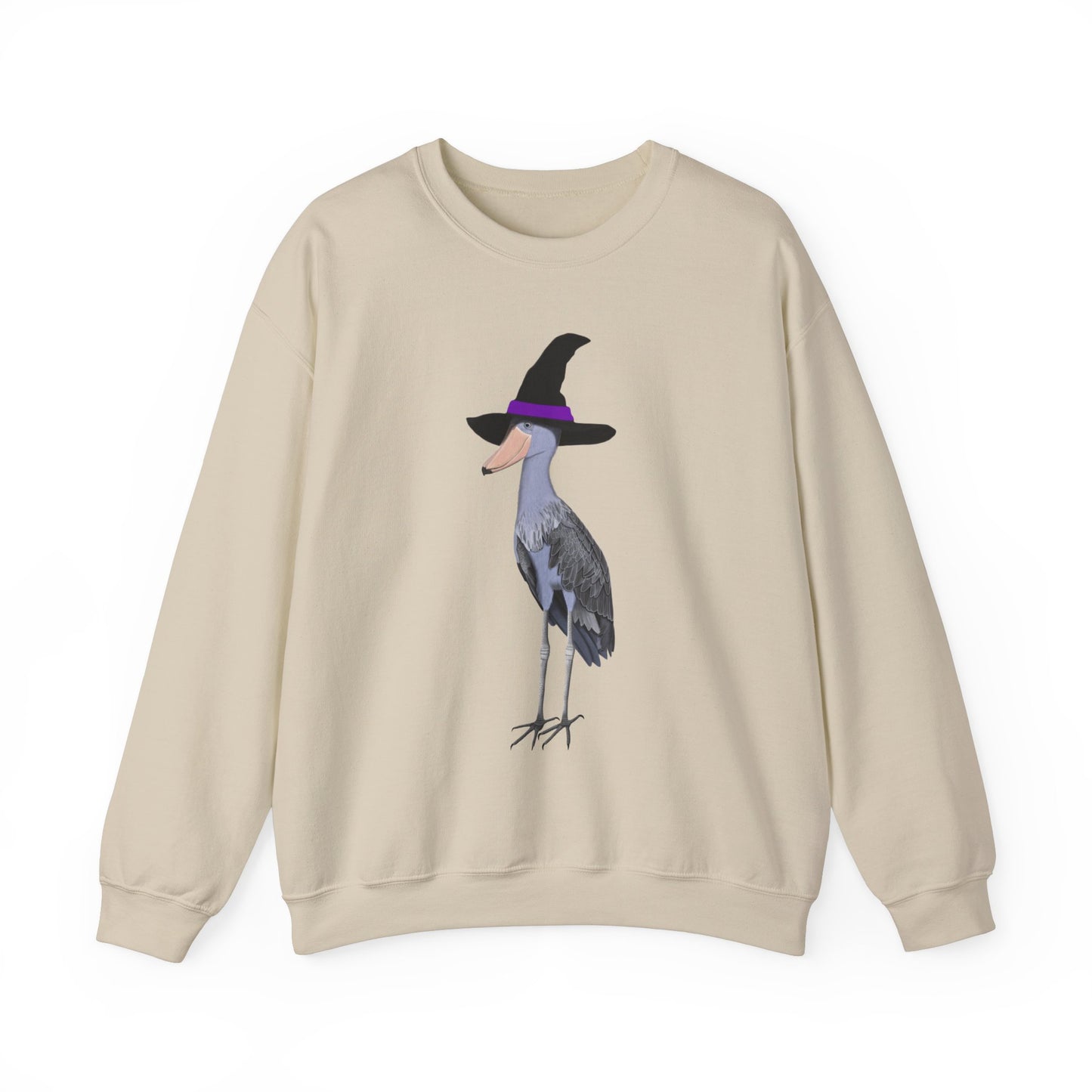 Shoebill Halloween Witch Birdwatcher Biologist Bird Sweatshirt