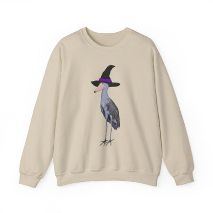 Shoebill Halloween Witch Birdwatcher Biologist Bird Sweatshirt