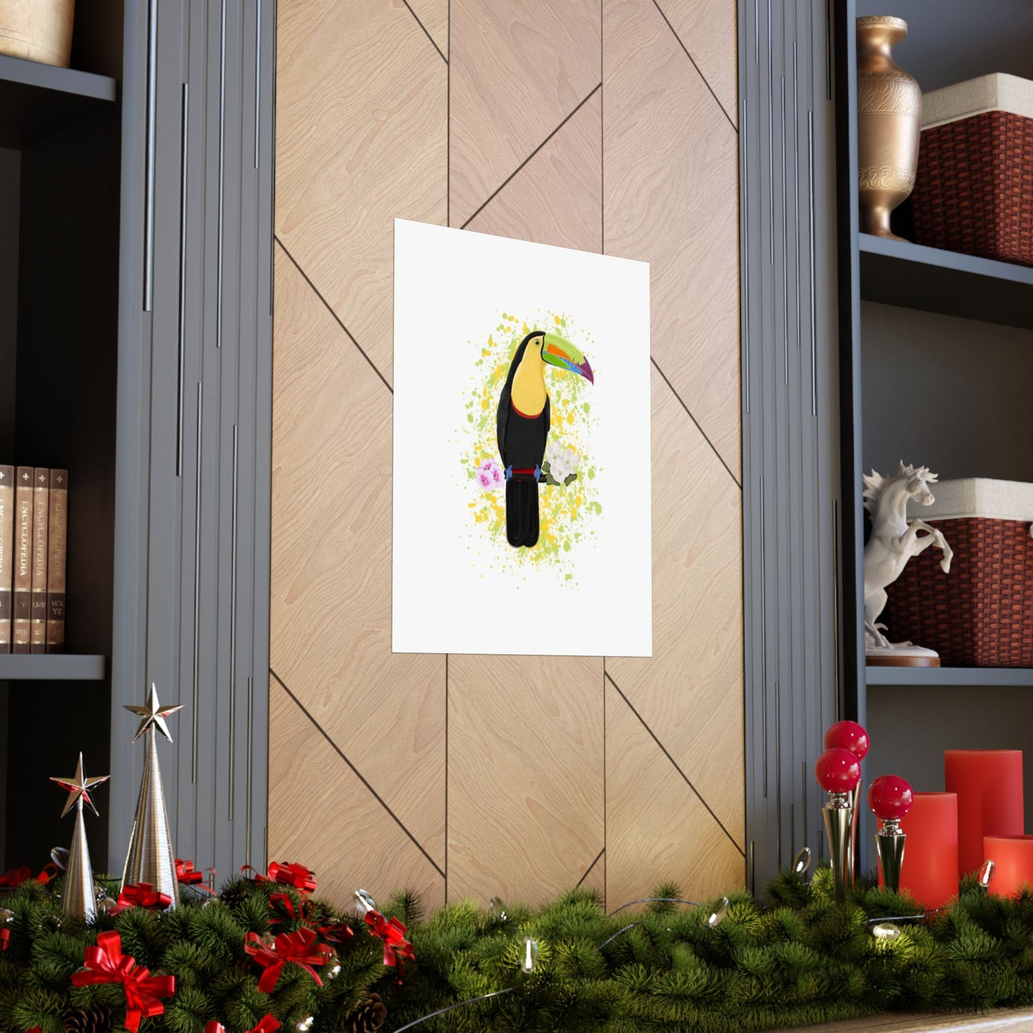 Keel-Billed Toucan Bird Artwork Matte Poster