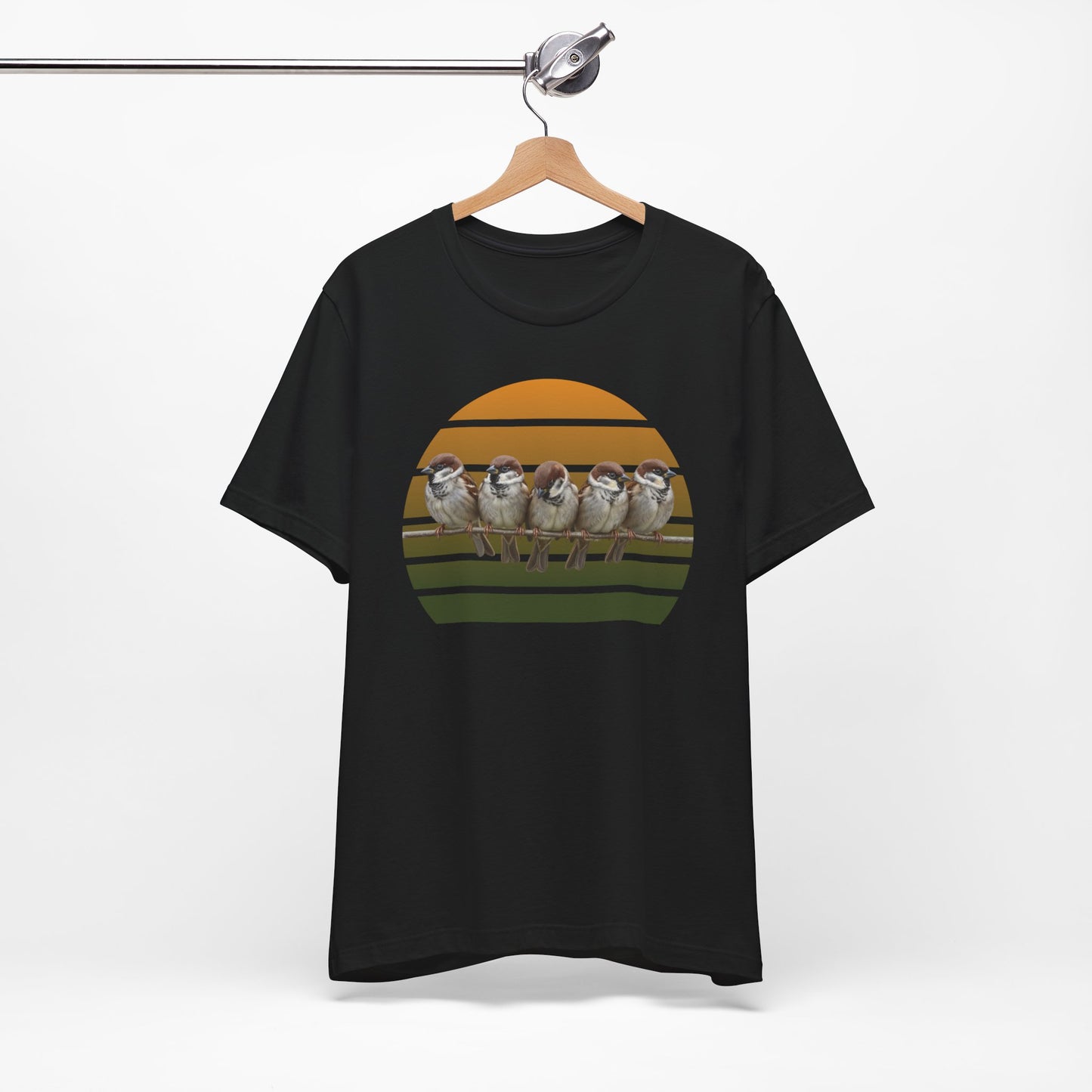 Sparrow Premium T-Shirt | Unique Birdwatcher & Birder Gift by jz.birds
