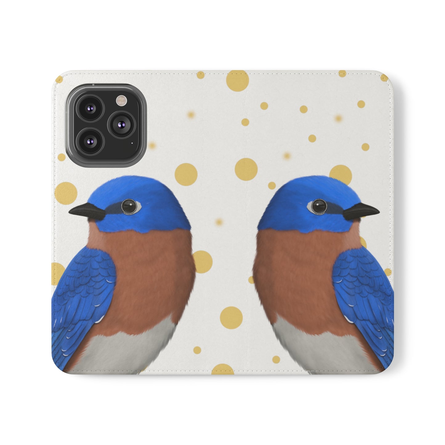 Bluebird Bird Art Phone Flip Case