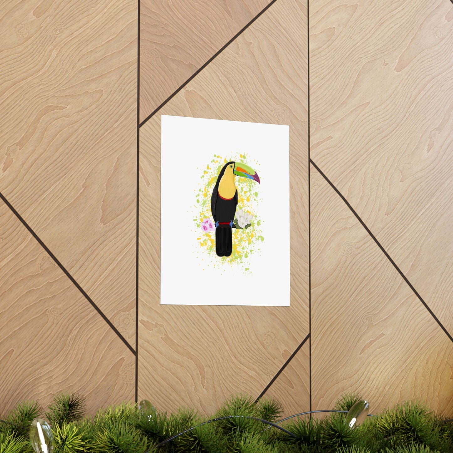 Keel-Billed Toucan Bird Artwork Matte Poster