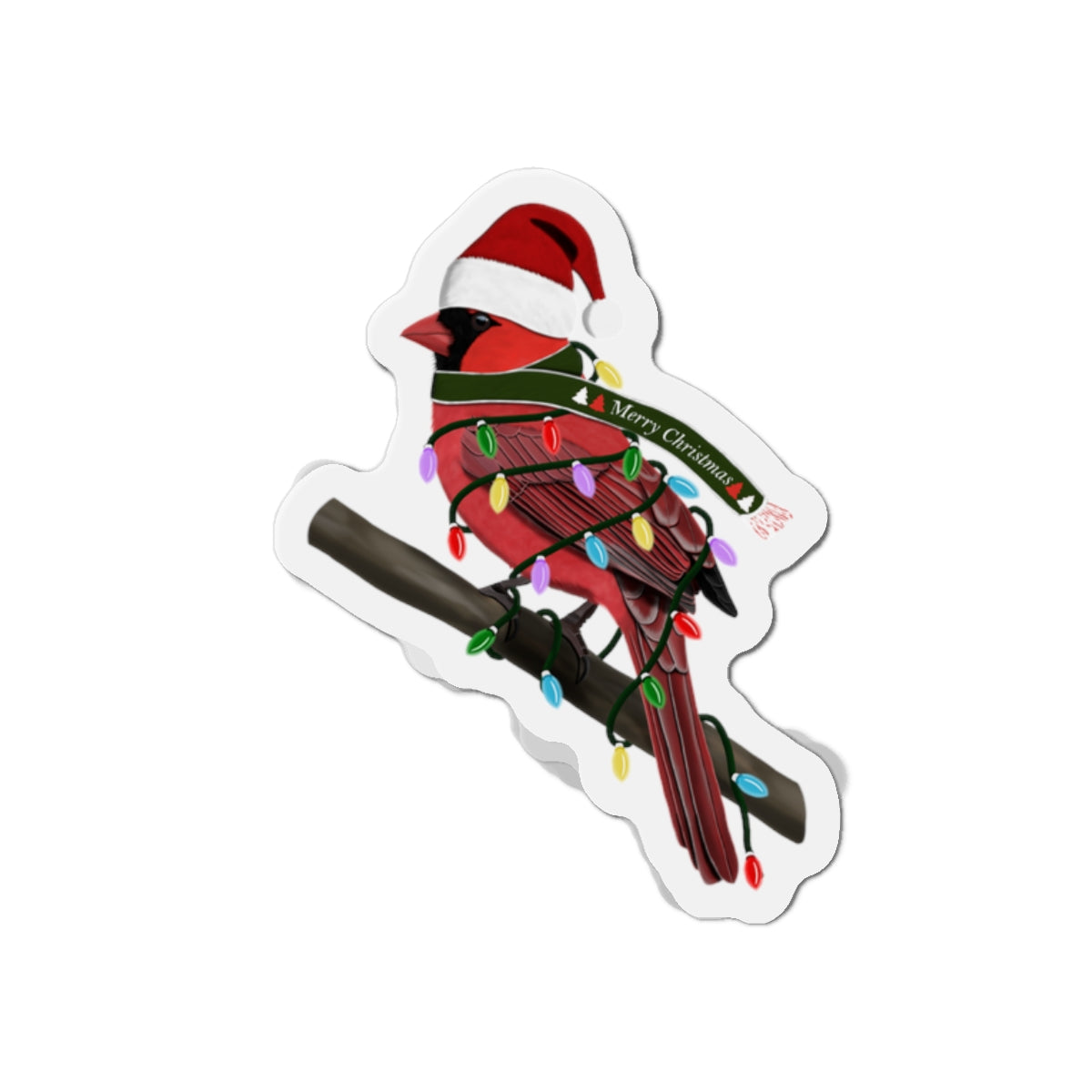 Cardinal Home Decor – bird magnet, Christmas