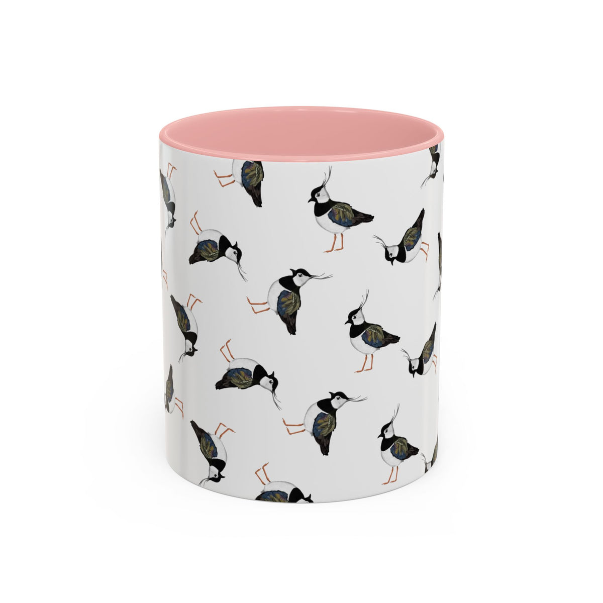Kiebitz Tasse mit Streumuster | Vogelmotiv Kaffeebecher für Vogelbeobachter & Naturfreunde