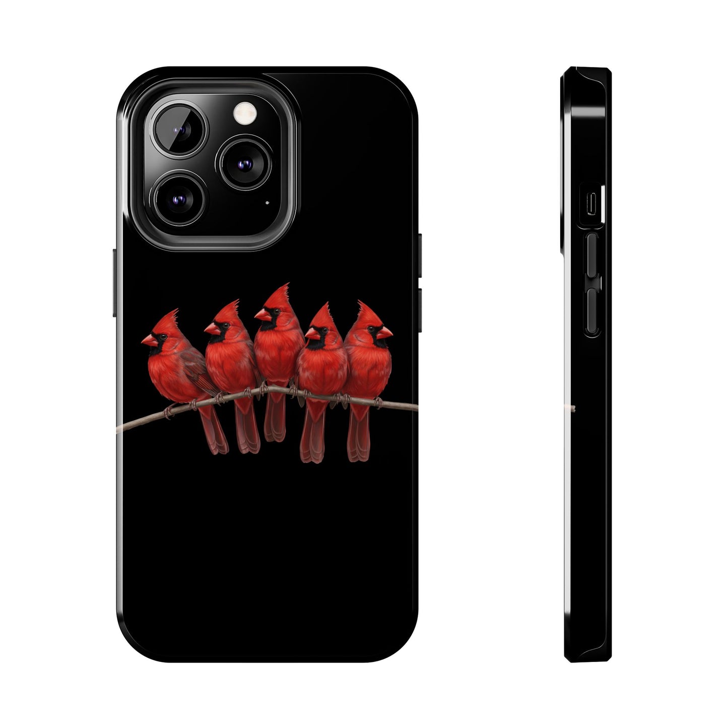 Cardinal Dual-Layer iPhone Case with Bird Art – The Perfect Gift for Ornithologists & Bird Lovers