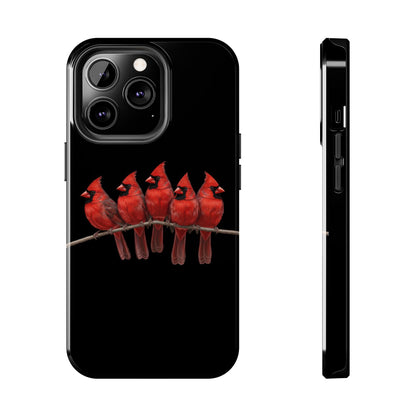 Cardinal Dual-Layer iPhone Case with Bird Art – The Perfect Gift for Ornithologists & Bird Lovers