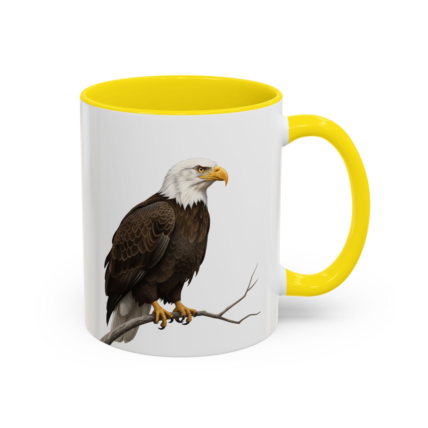 ハクトウワシの陶器製バードコーヒーマグ – バードウォッチャーへのカスタムギフト