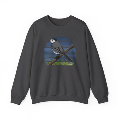 White Wagtail Birdlover Ornithologist Bird Sweatshirt