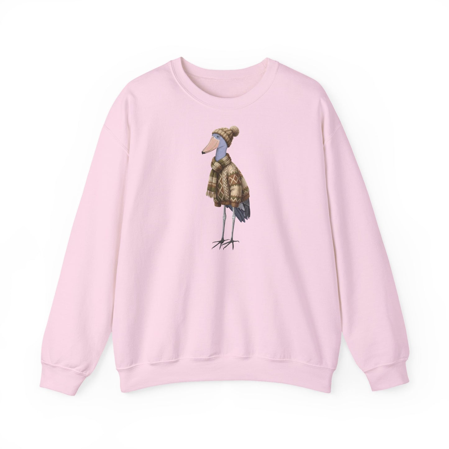 Schuhschnabel in Strick Weihnachts-Sweatshirt | Unisex Vogel Sweater für Vogelfreunde & Vogelbeobachter